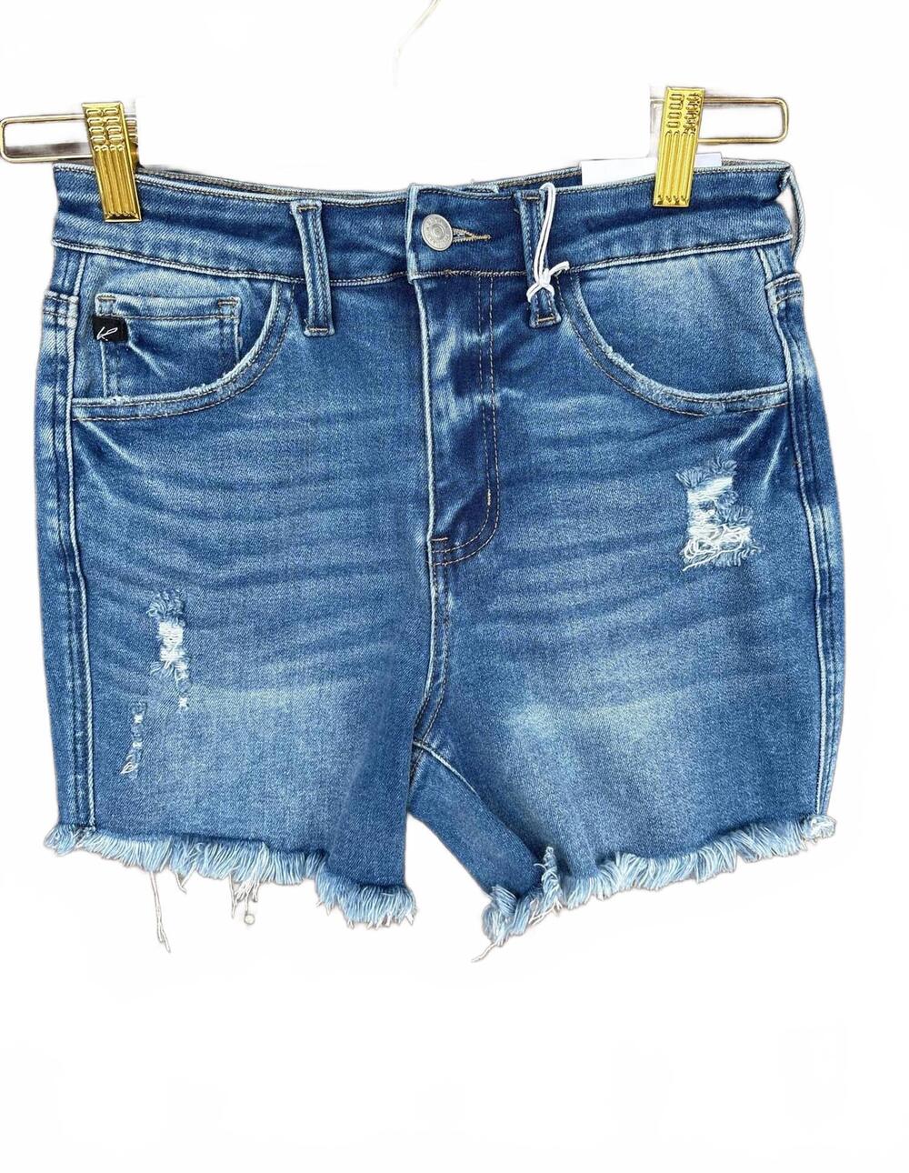 NEW KANCAN women's high-rise shorts in blue